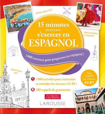15 minutes par jour pour s'exercer en espagnol couverture