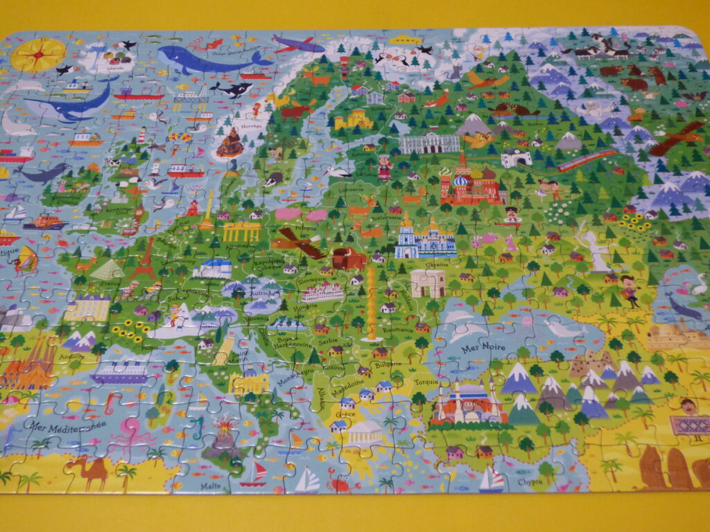 Atlas de l'Europe puzzle