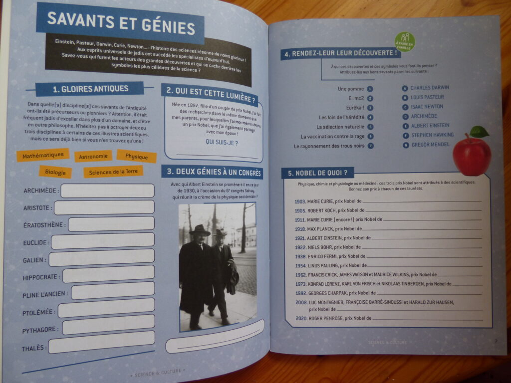 Cahier de vacances S&V, extrait