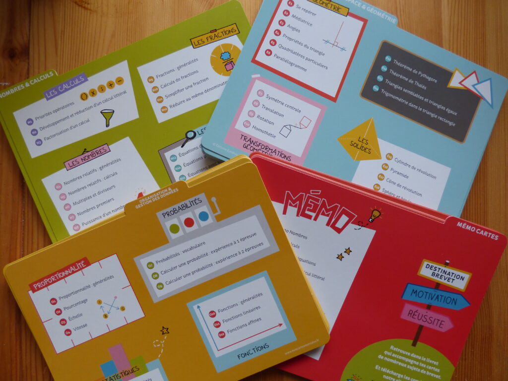 Mes leçons de maths catégories