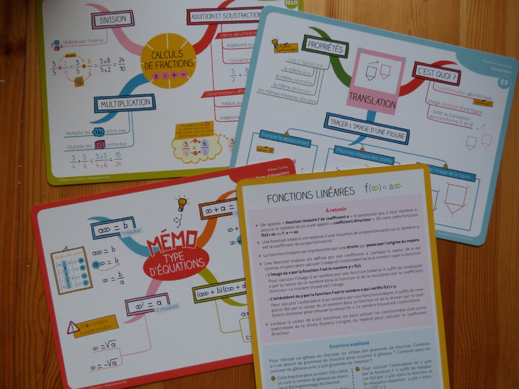 Mes leçons de maths fiches