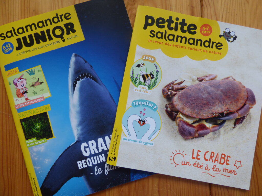 Magazines jeunesse de La Salamandre août-septembre 2020