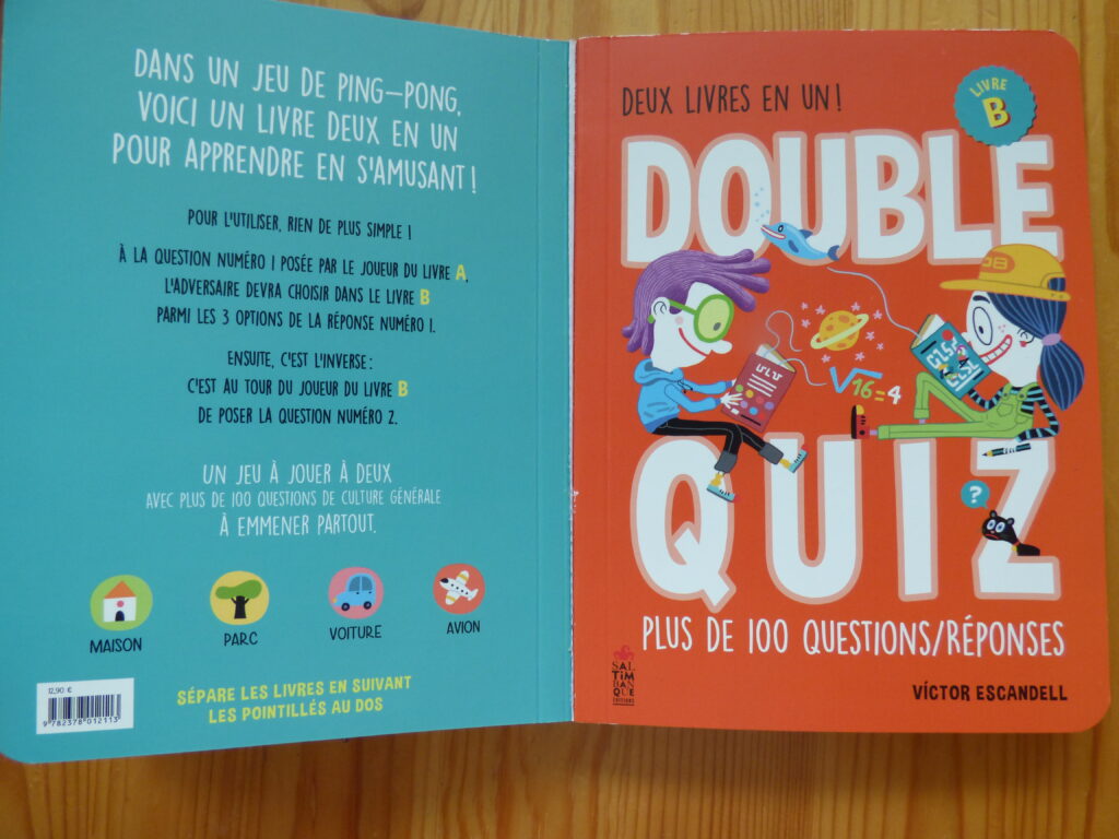 Double quiz extrait, double couverture