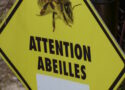 Panneau Attention abeilles