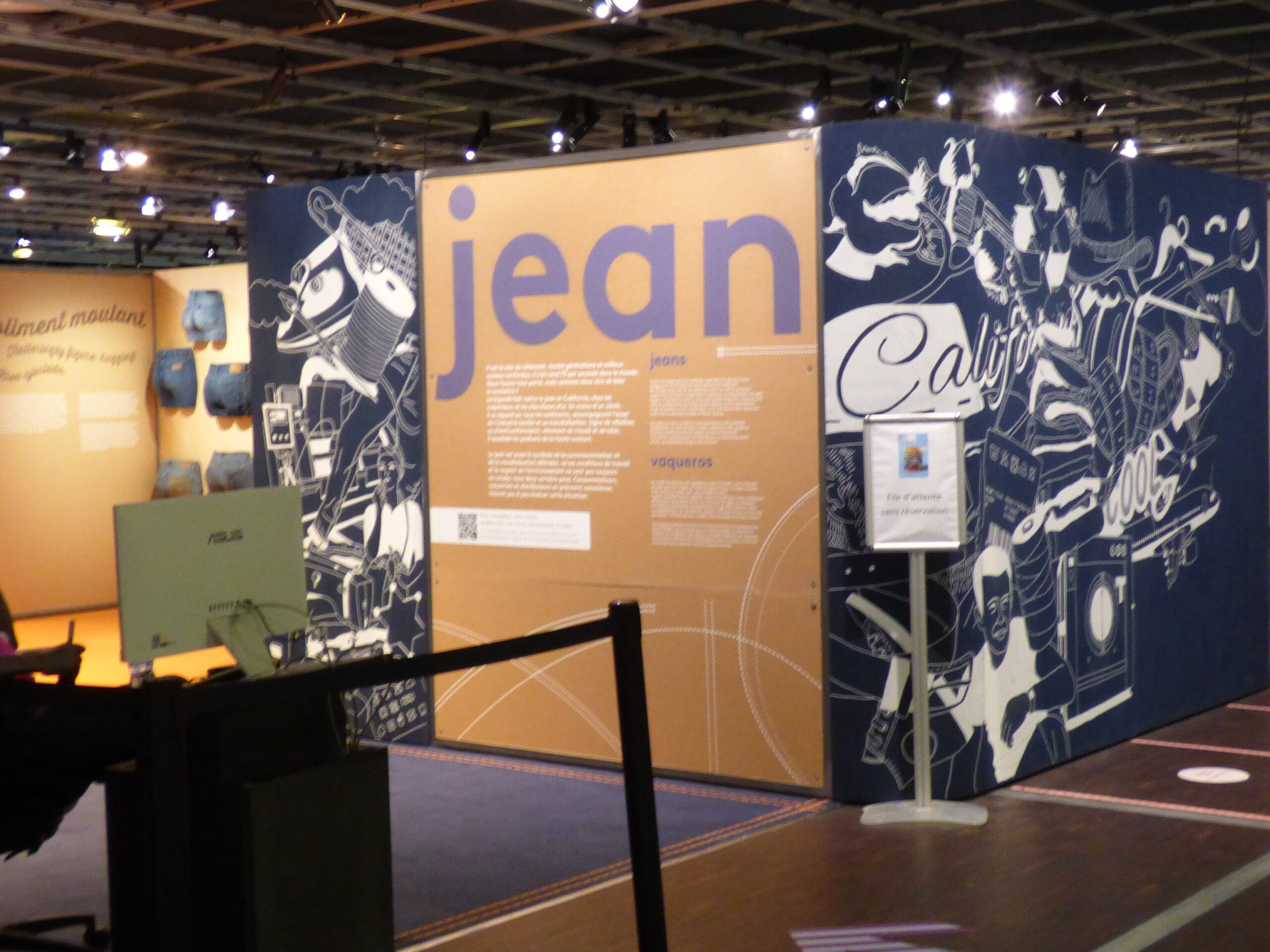 Exposition Jeans, entrée