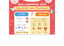 J'apprends avec Montessori, page de janvier