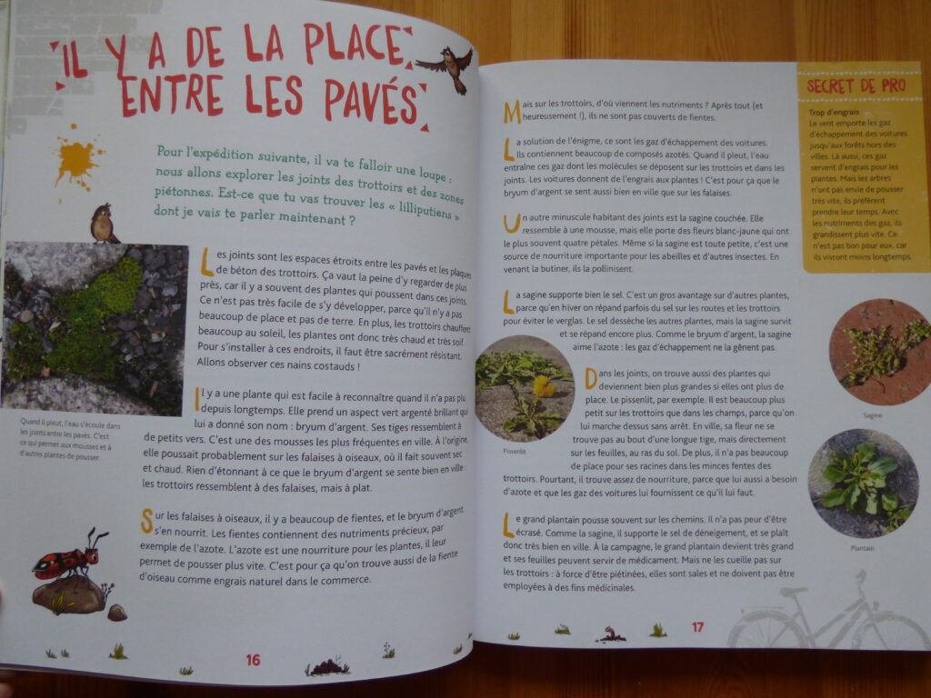 A la découverte de la nature dans les villes et les jardins, extrait