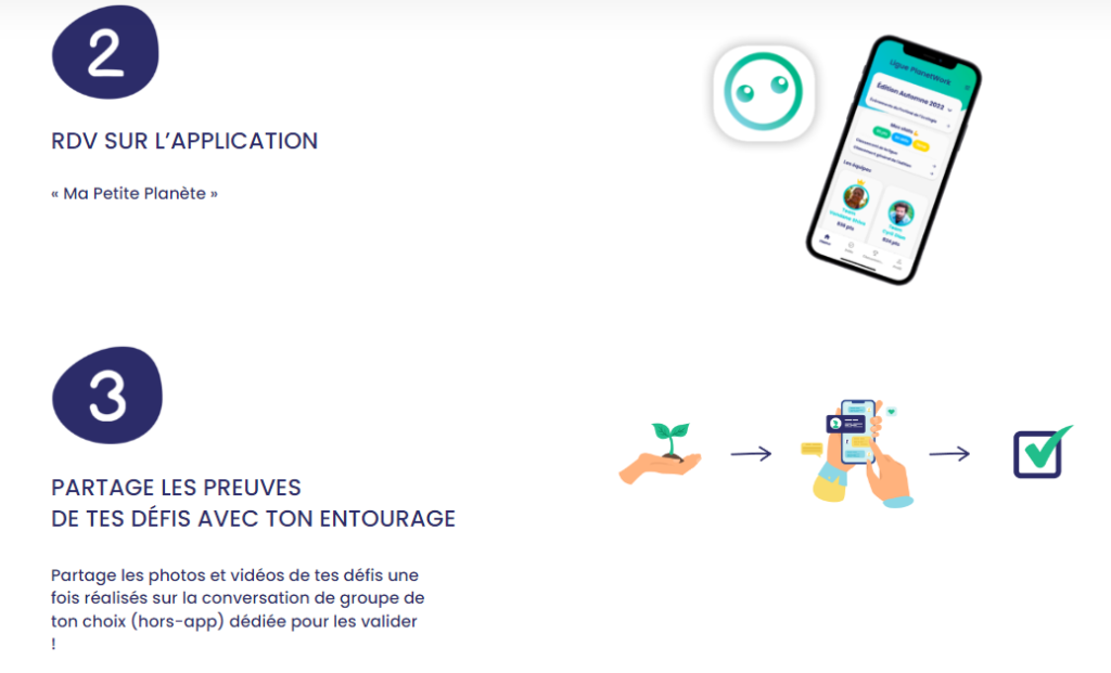 Ma Petite Planète, capture du site