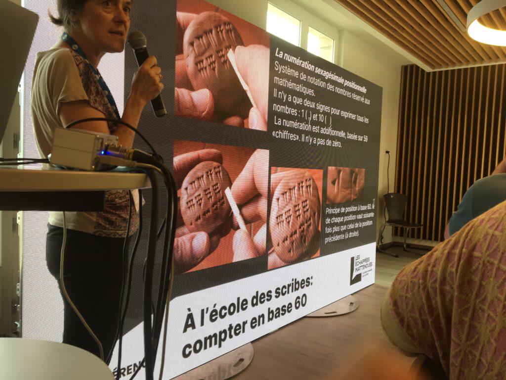 Atelier d'écriture cunéiforme, conférence