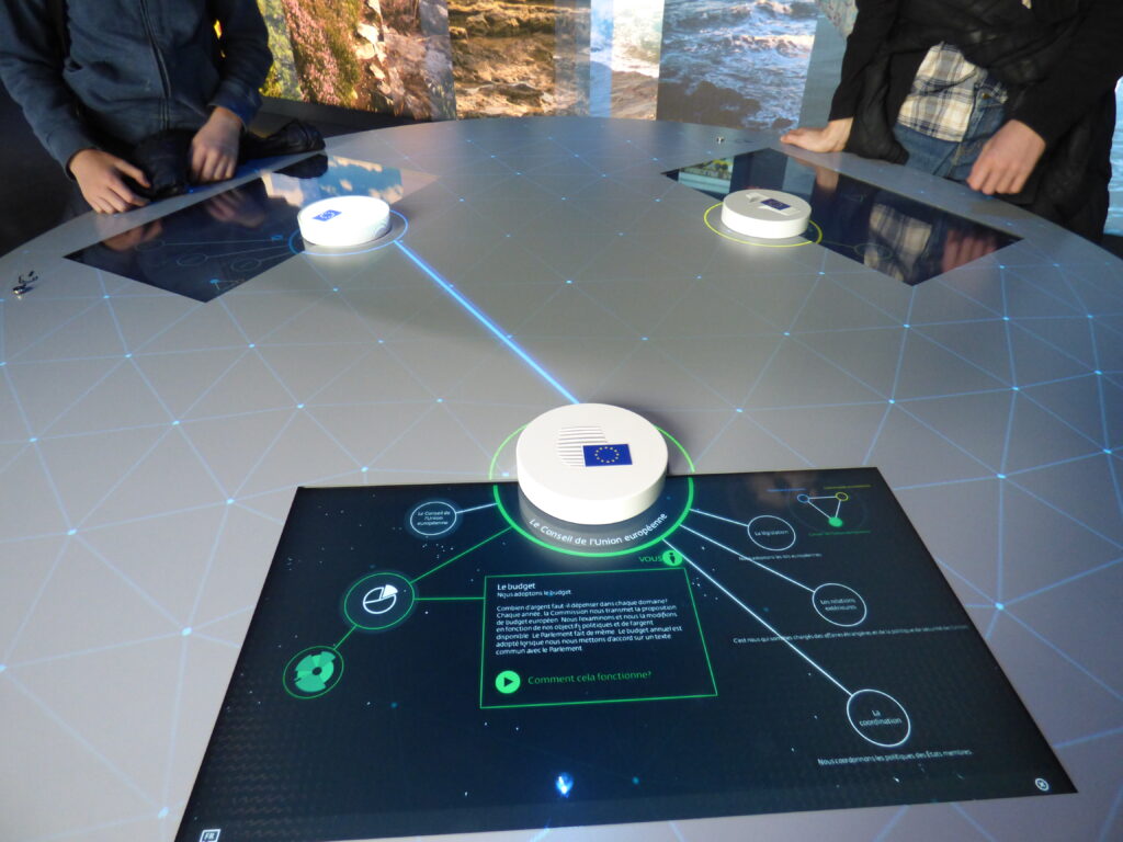 Europa Experience, le triangle des institutions