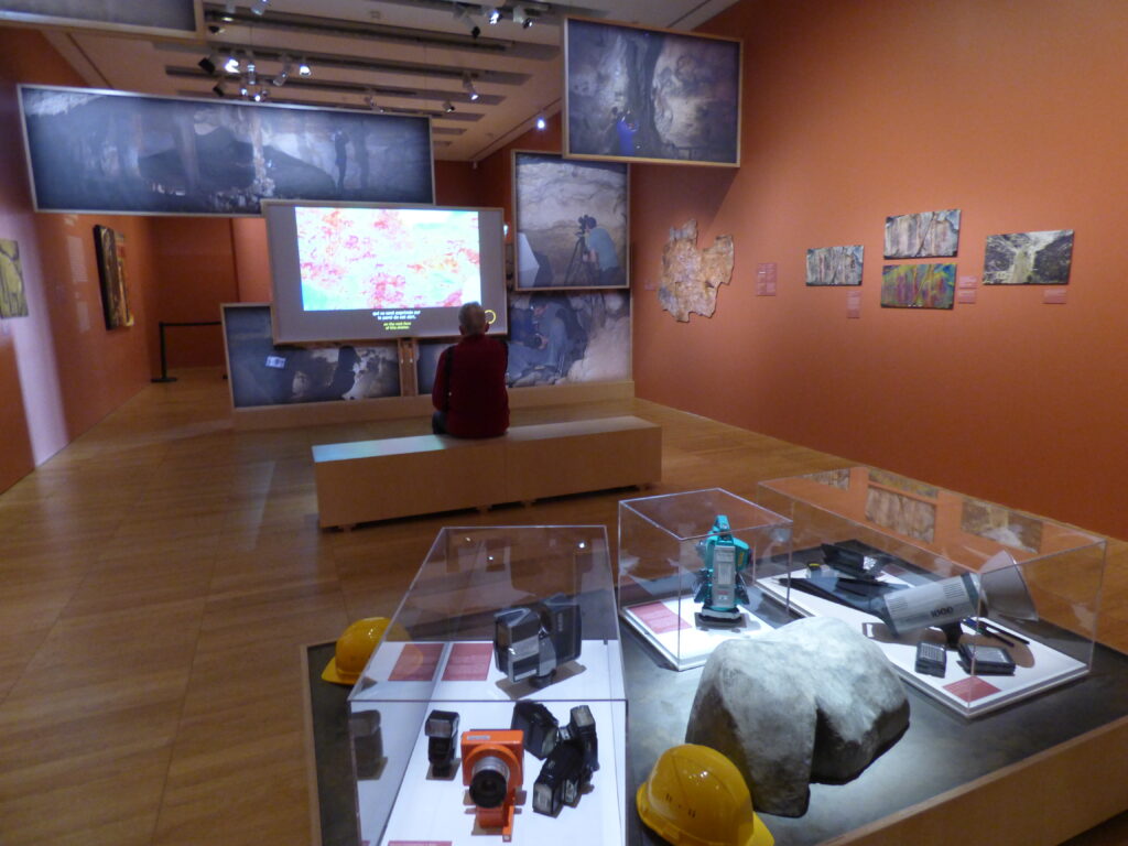 Exposition Préhistomania, au musée de l'Homme, vue d'une salle